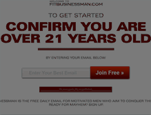 Tablet Screenshot of fitbusinessman.com